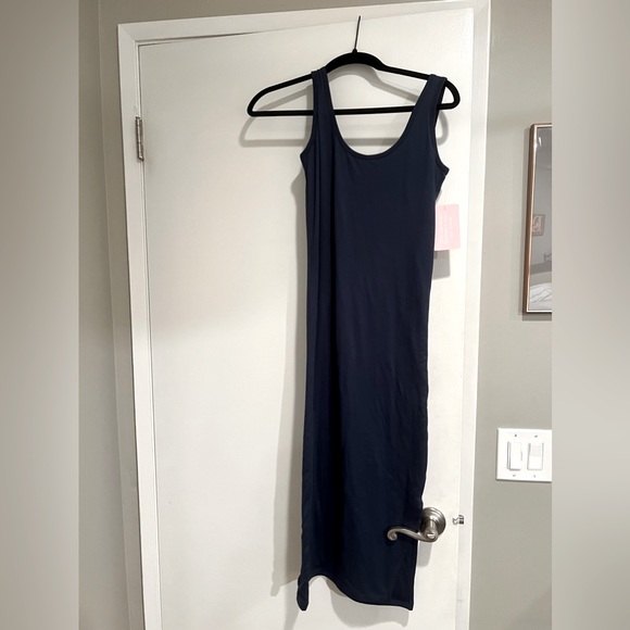Brand new navy maternity dress size small - Picture 1 of 2
